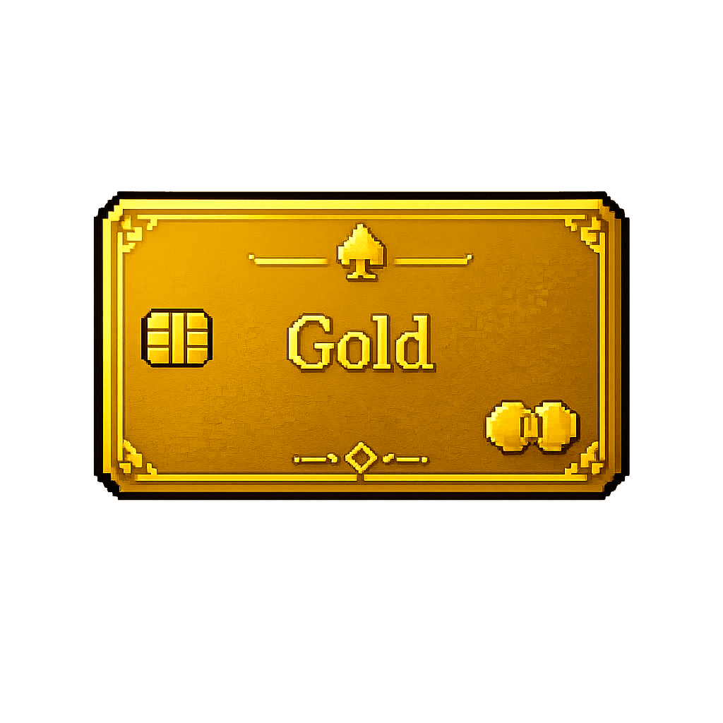 The Fortuna gold credit card